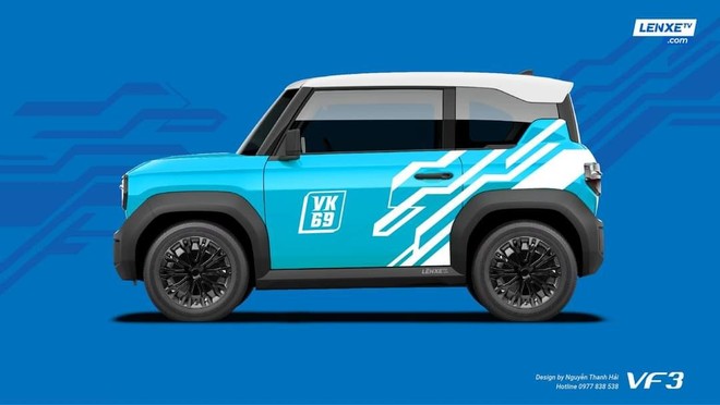 1001 ý tưởng độ VinFast VF 3 của CĐM Việt: Dán đề can màu chưa đủ, độ cả bán tải, mui trần, limousine- Ảnh 9.