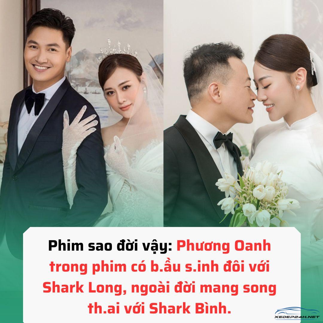 Phim sao đời vậy: Phương Oanh trong phim có bầu sinh đôi với Shark Long, ngoài đời mang song thai với Shark Bình -