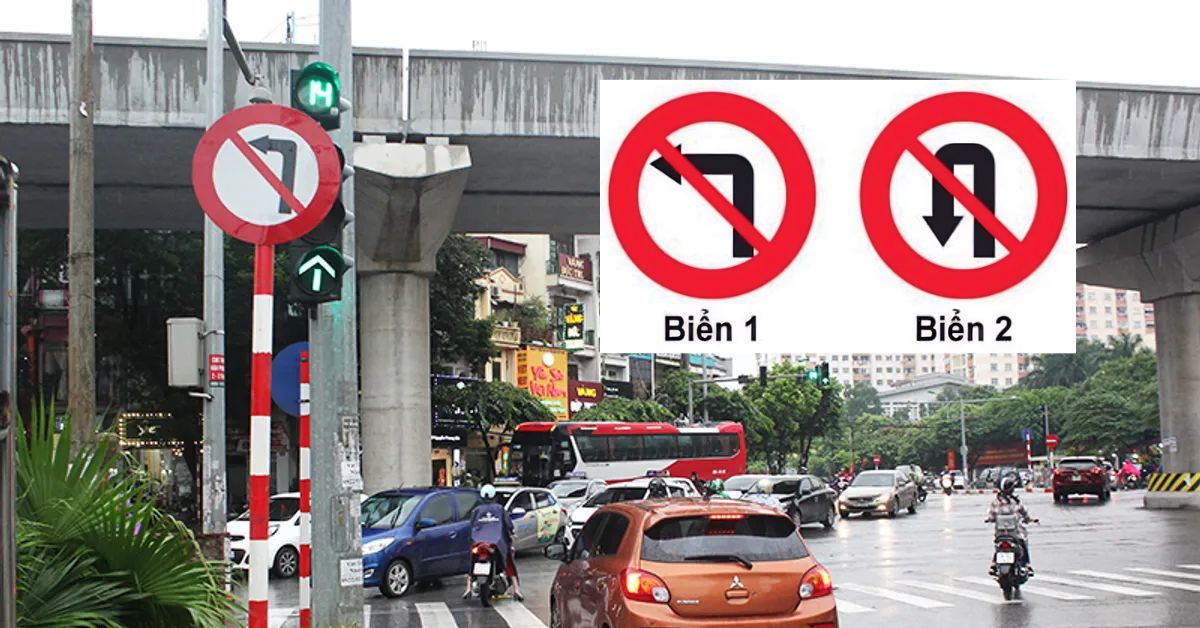 Quy định mới nhất: Khi gặp biển nào xe được rẽ trái? Biển c-ấm rẽ trái có c-ấm quay đầu không? Quá nhiều người vẫn mơ hồ và 'm-ất tiền' với 2 loại biển báo này