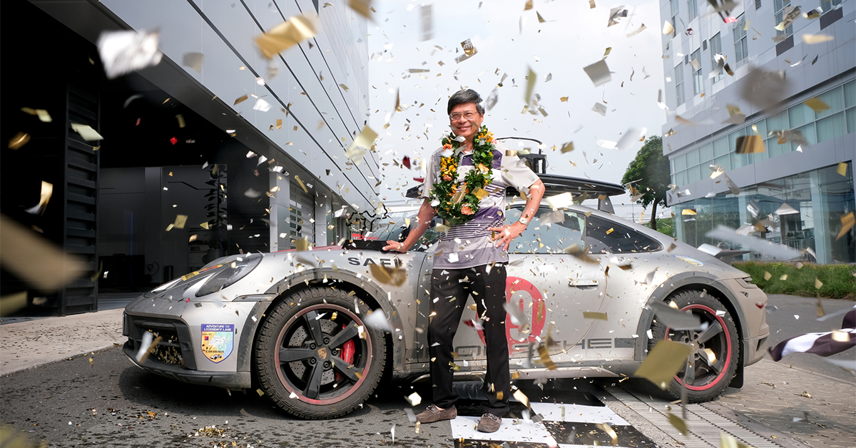 Đại gia Hải Phòng cùng Porsche 911 Dakar hơn 16 tỷ đã về tới Sài thành, kết thúc hành trình tự lái gần 35.000 km
