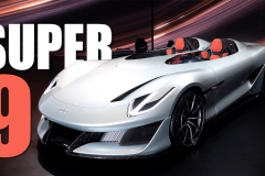 Cận cảnh mẫu siêu xe mui trần chạy điện với cửa kiểu cắt kéo của hãng ô tô Trung Quốc, CĐM: 'Hao hao' Ferrari Monza SP2!