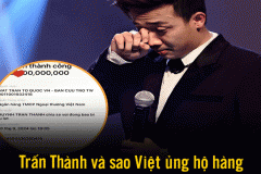 Trấn Thành và sao Việt ủng hộ hàng tỉ đồng hướng về miền Bắc